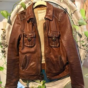 Aeropostale early 2000's Genuine Leather Jacket